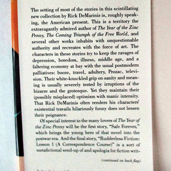 Book: The Voice of America by Rick DeMarinis - Short Story Collection - Picture 7 of 9